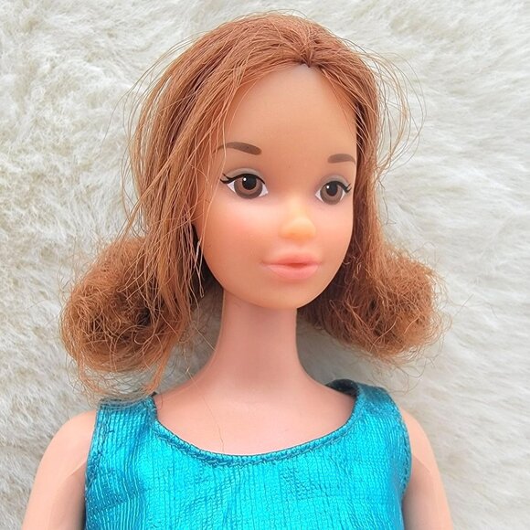 Vintage Barbie Mod Era Twinkle Togs #1854 Quick Curl Kelley #4221 HTF Redhead - Picture 8 of 13